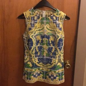 Dolce & Gabbana sleeveless lace blouse